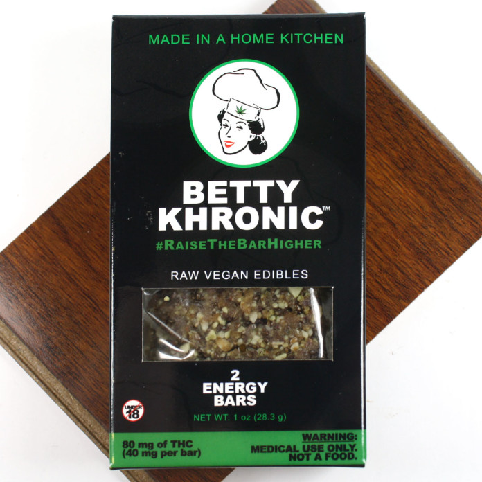 Betty Khronic Raw Vegan Energy Bar Review